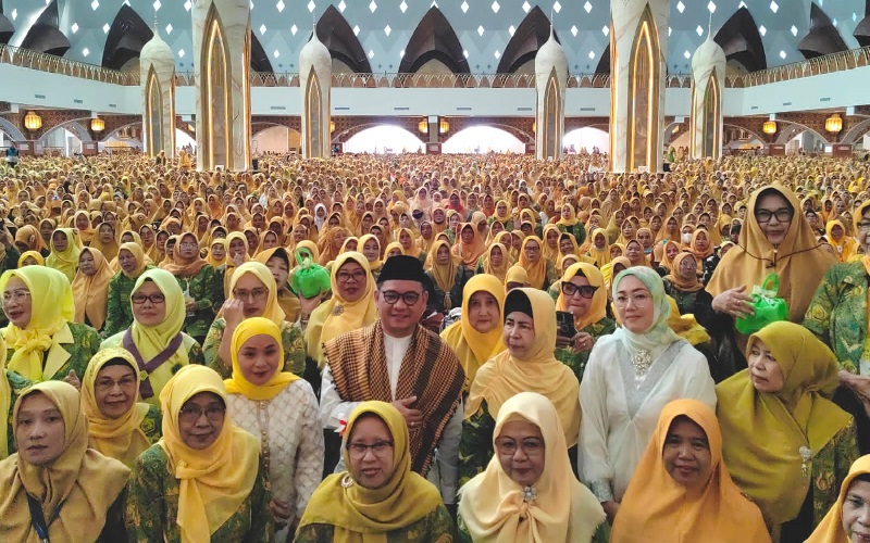 Sambut 1 Muharram, 7.000 Kader Al-Hidayah Padati Masjid Al Jabbar, Doakan Golkar Menang 