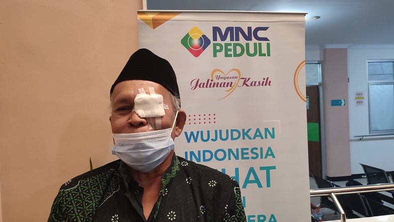 Marbot Masjid di Sukabumi Kena Katarak Dibantu MNC Peduli, Berharap Bisa Ngajar Ngaji Lagi