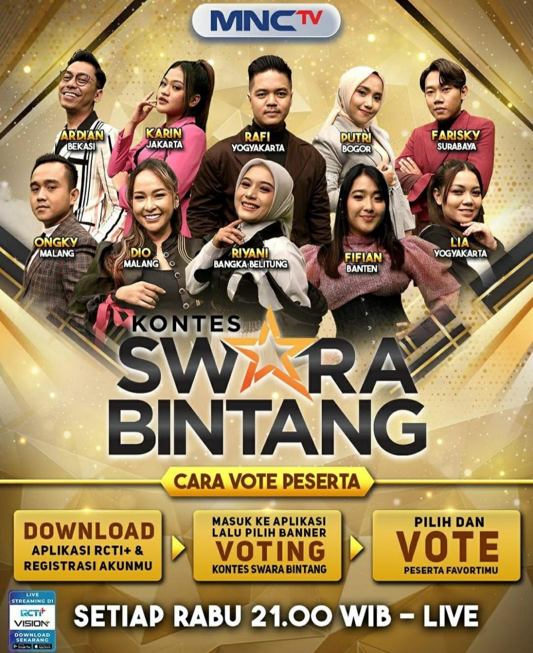 Malam Ini! 10 Bintang Siap Duel di Panggung Kontes Swara Bintang