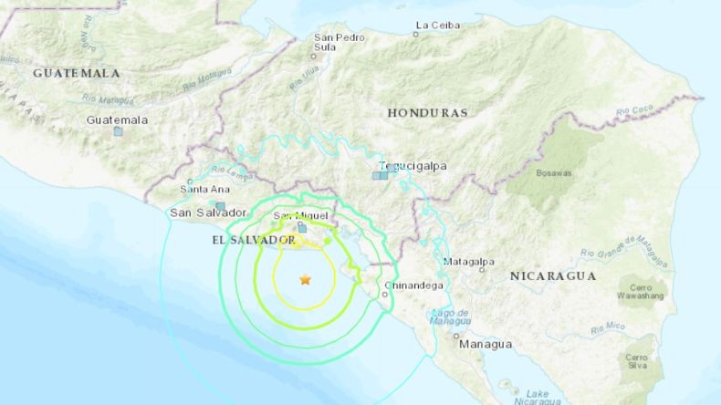 Gempa Magnitudo 6,5 Guncang El Salvador