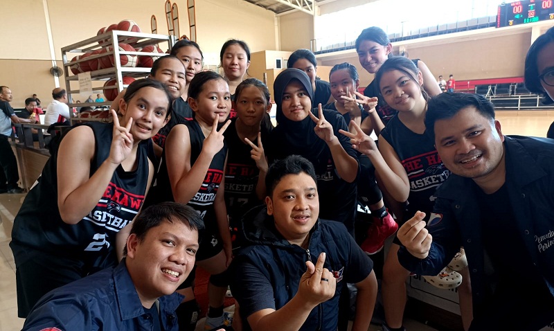 Dukung Pembibitan Pebasket Muda, DPP Pemuda Perindo Pantau Kejurkot Perbasi Tangsel U-16