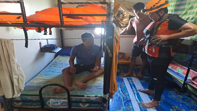 Terjatuh dari Kapal, Kru KM Jaya Prima Ditemukan di Perairan Pantai Teluk Uber Bangka