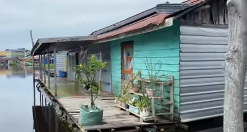 Kampung Unik di Kutai, Hanya di Desa Ini Bisa Lihat Permukiman Warga Tidak Punya Daratan 