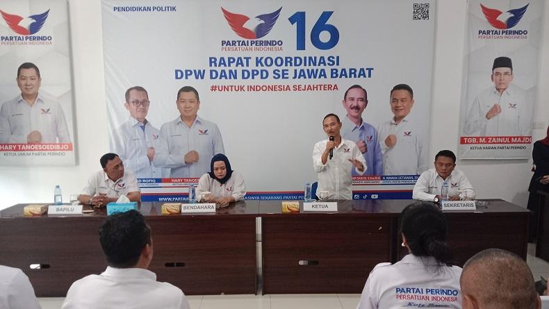 Rakor DPW Perindo Jabar, Brigjen (Purn) Umar Sanusi Tekankan Penguatan Struktur Partai