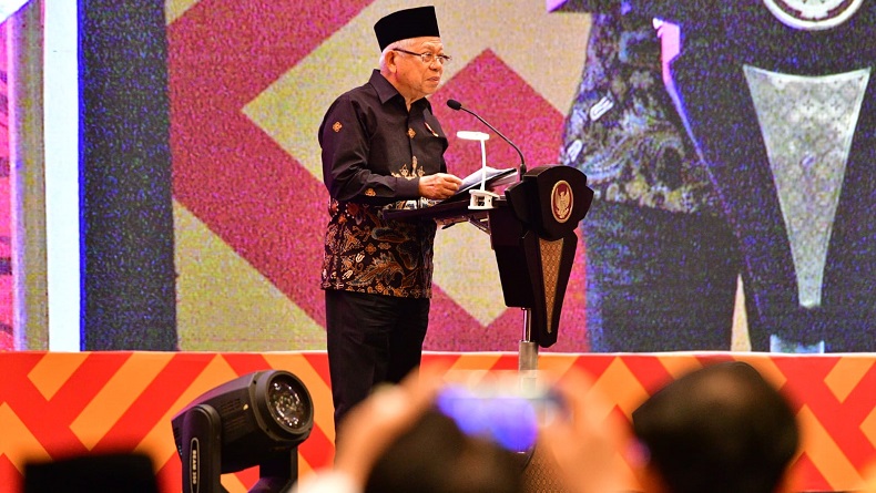Wapres Ma'ruf Amin Minta Pemkab se-Indonesia Perkuat Ekonomi Syariah dan Wisata Halal