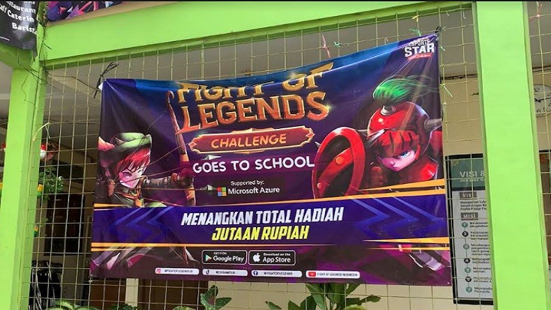Fight of Legends Sambangi SMK Bina Nusa Mandiri