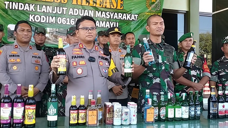 Masyarakat Lapor, 5 Gudang Miras Digerebek Kodim-Polres dan Satpol PP Indramayu, 52.000 Botol Disita