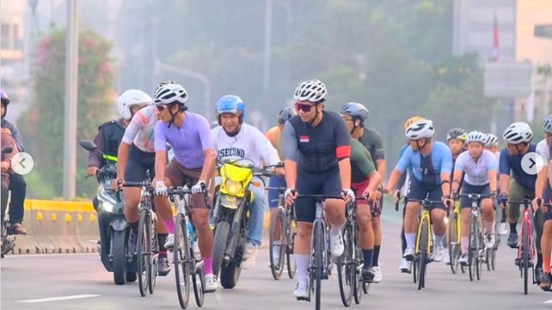 Rombongan Pesepeda Ditabrak Pemotor di Jalan Sudirman, Pelaku Anggota TNI AL