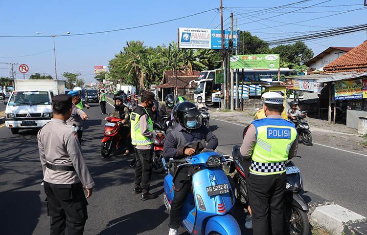 Operasi Patuh Progo 2023 Ditutup, Polres Bantul Tilang 1.935 Pengendara Motor