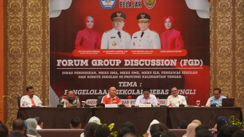 Pastikan Sekolah Bebas Pungli, Gubernur Kalteng: Akan Saya Tindak Tegas