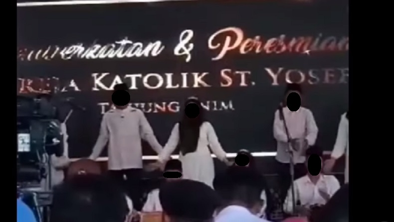 Heboh Peresmian Gereja Diiringi Marawis di Muara Enim Sumsel