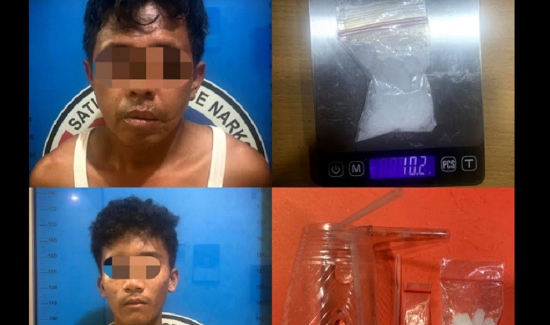Diduga Pemakai Sabu, Sopir dan Kernet Truk Ditangkap di Rest Area Tol Trans Sumatera