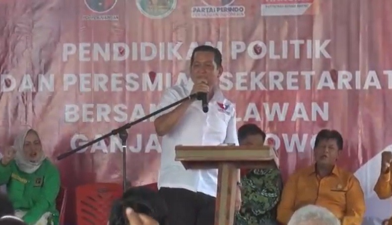 DPW Partai Perindo Babel dan Koalisi Parpol Resmikan Sekber Pemenangan Ganjar Pranowo