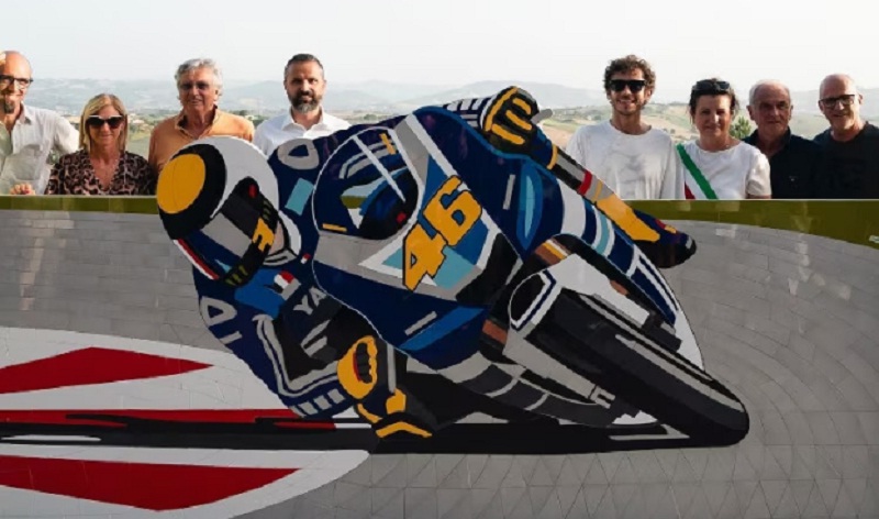 Mural Keren Valentino Rossi Mejeng di Tavullia, Begini Penampakannya