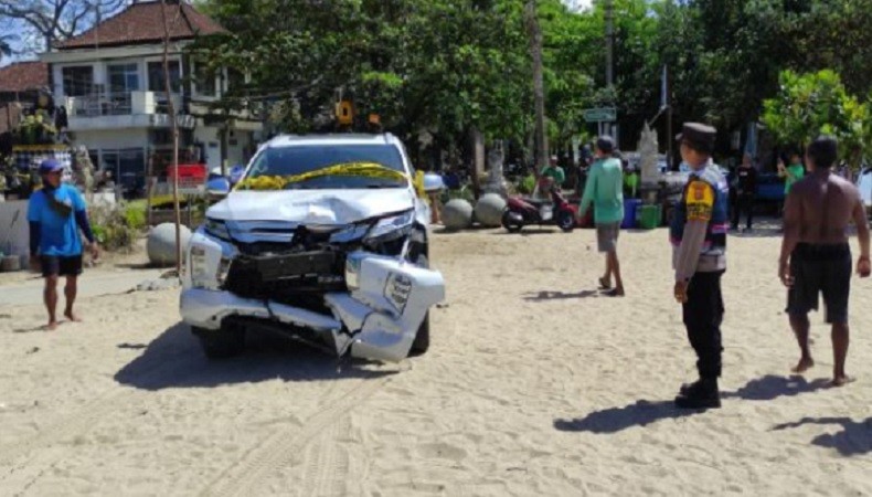 Bule Tabrak Lari di Bali Ditangkap, Mobil Ditinggal Dekat Pantai  