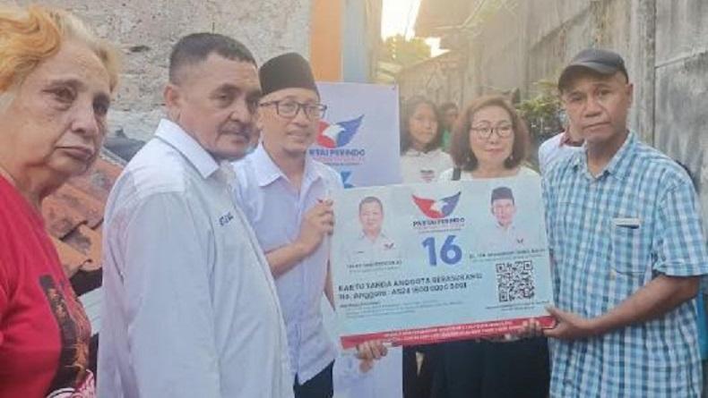 RPA Perindo dan Bacaleg Dapil VI Blusukan ke Gang Sempit, Sosialisasi KTA Berasuransi
