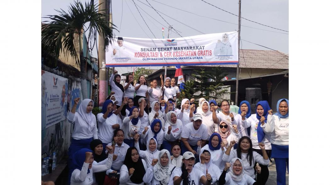Gelar Senam Sehat, Kartini Perindo Edukasi Kaum Ibu Pentingnya Olahraga 