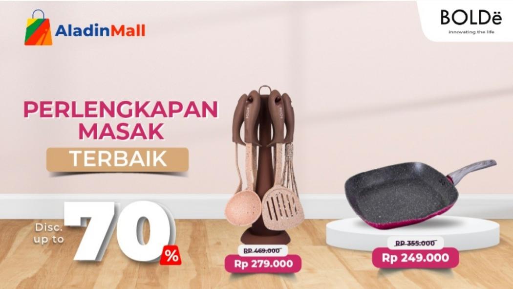 Perlengkapan Masak Terbaik Diskon s.d 70% + Gratis Ongkir di AladinMall! Yuk Borong