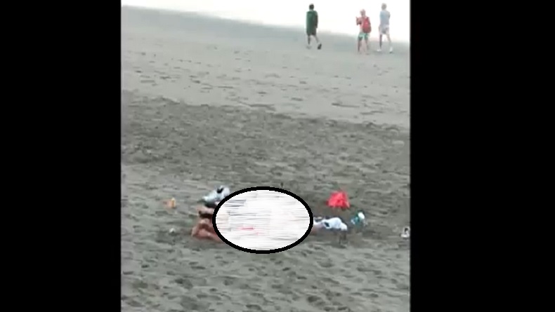 Heboh Video Pasangan Bule Cuek Berhubungan Intim di Pantai Meski Ramai, Polisi Turun Tangan