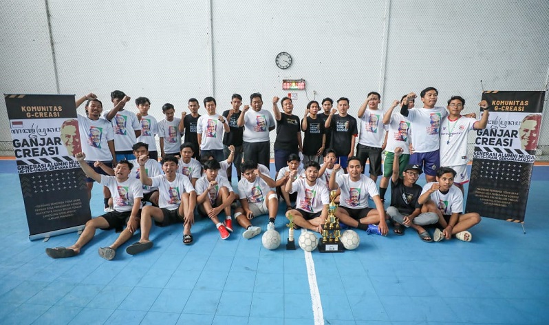 Jaring Pemilih Muda, Relawan Ganjar Creasi Gelar Kompetisi Futsal di Kota Malang 