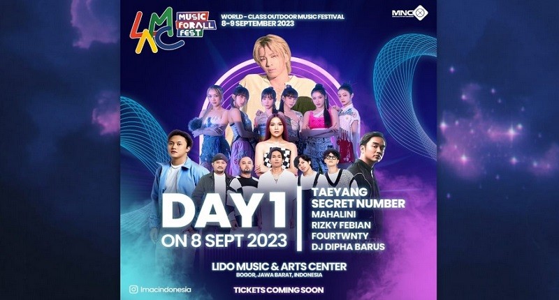 Yeaay! Taeyang BIGBANG dan Secret Number Masuk Line Up Hari Pertama LMAC Music ForAlla Fest 2023