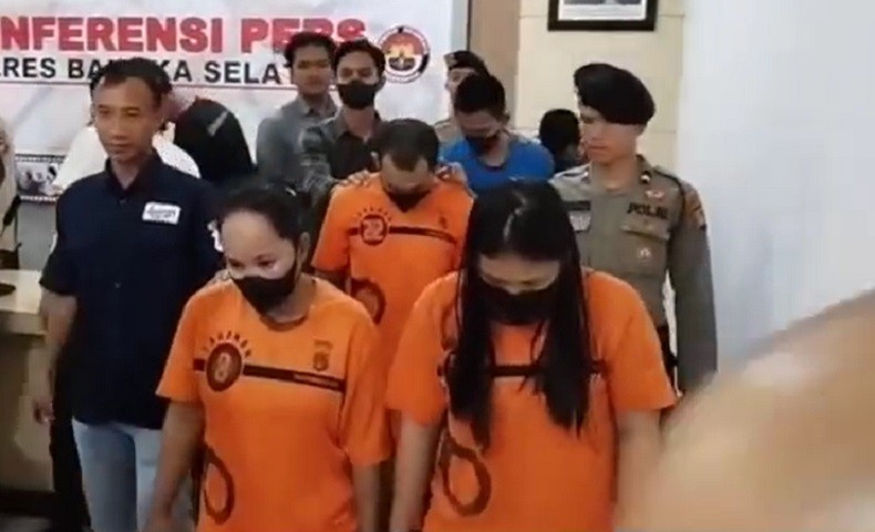 Polisi Tangkap 2 IRT di Bangka Selatan Nyambi Edarkan Sabu