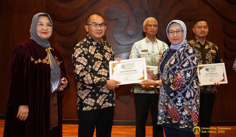  Semarang Raih Penghargaan Kota Paling Berkelanjutan di Bidang Tata Ruang dan Infrastruktur 