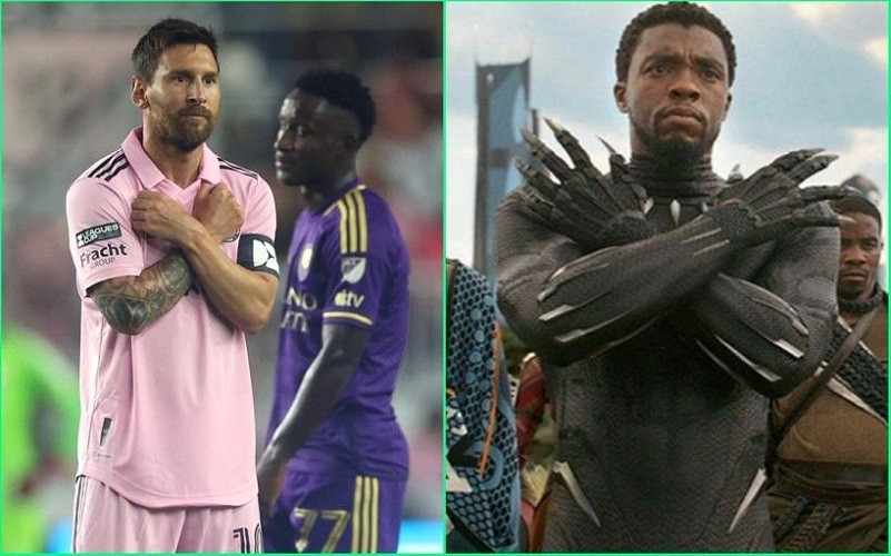 Lionel Messi Kembali Rayakan Gol dengan Pose Superhero, Sekarang Giliran Black Panther