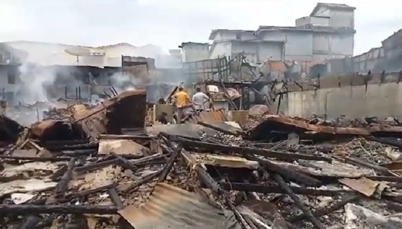 Kebakaran Pasar Sungai Pinyuh, Polisi Pastikan Tak Ada Korban Jiwa