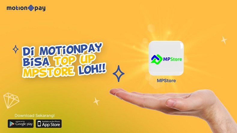 Dukung UMKM, Kini Top Up Saldo MPStore Makin Praktis dengan Aplikasi MotionPay