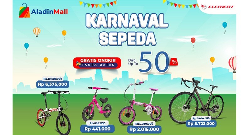 Sepeda Element Bike Diskon s.d 50% + Gratis Ongkir di AladinMall! Cuss Beli