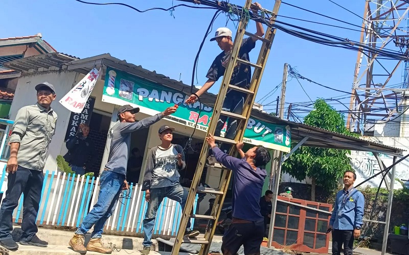 Tertibkan Kabel Semrawut, Pemkot Depok Bentuk Tim Patroli
