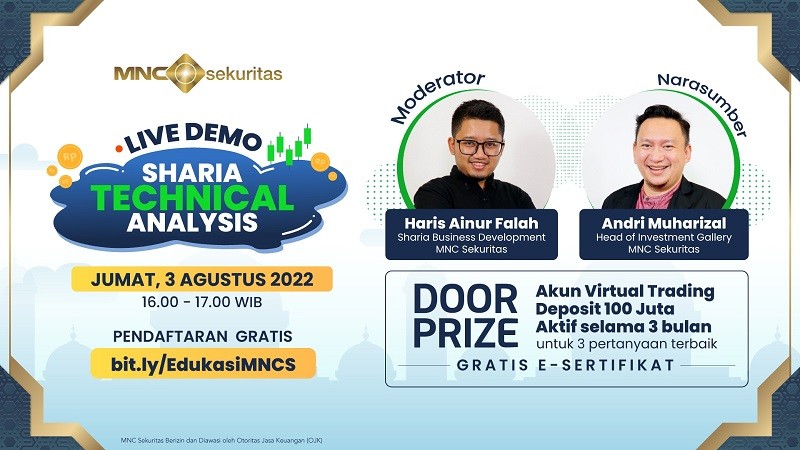 Bingung Analisis Saham Syariah, Ikuti Webinar MNC Sekuritas: Sharia Technical Analysis Sore Ini