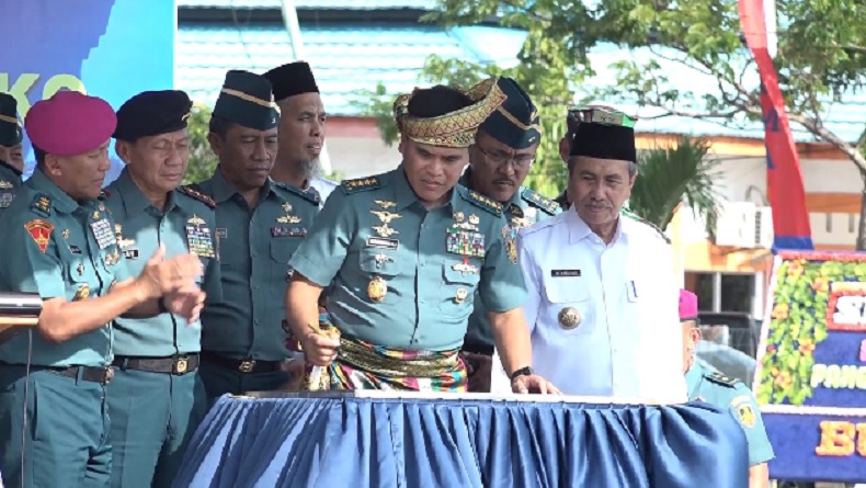 Simbol Kekuatan Prajurit TNI AL, KSAL Resmikan Gedung Baru Mako Lanal Dumai