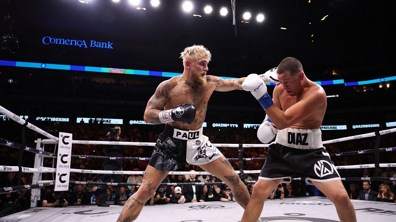 Keren! Youtuber Jake Paul Hajar Eks Petarung UFC Nate Diaz di Ring Tinju