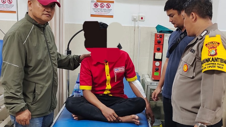Pegawai Minimarket di Tangsel Jadi Korban Begal, Tangan Luka Kena Celurit