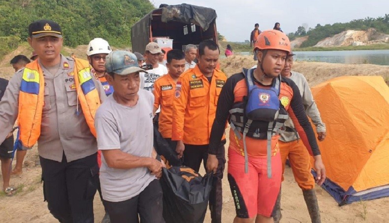 Pemuda Tenggelam di Danau Bekas Galian Tambang Ditemukan Tewas