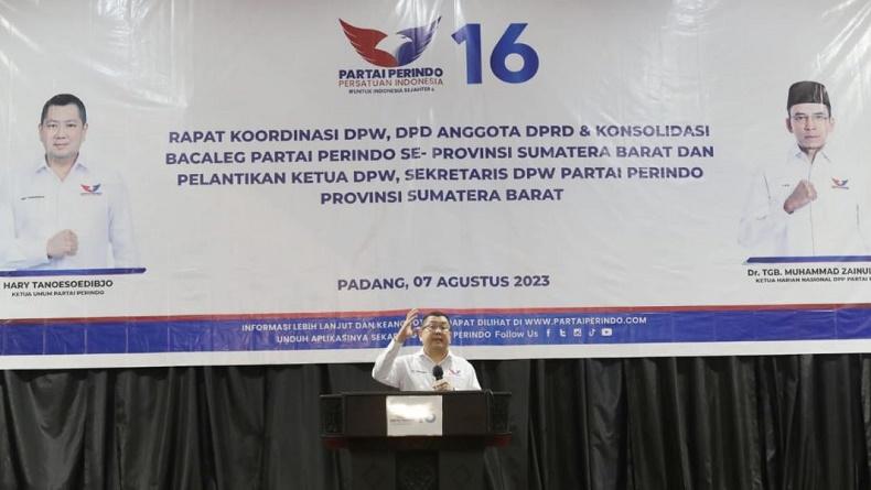 Target 2 Digit Partai Perindo di Sumbar, HT: Kalau Ada Kemauan Keras Pasti Bisa