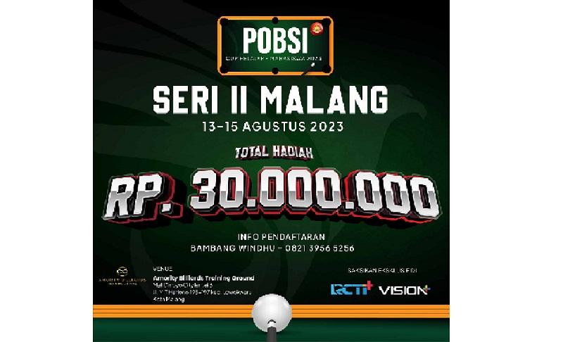 POBSI Cup Pelajar-Mahasiswa 2023 Bergulir di Malang, Ini Cara Daftarnya!