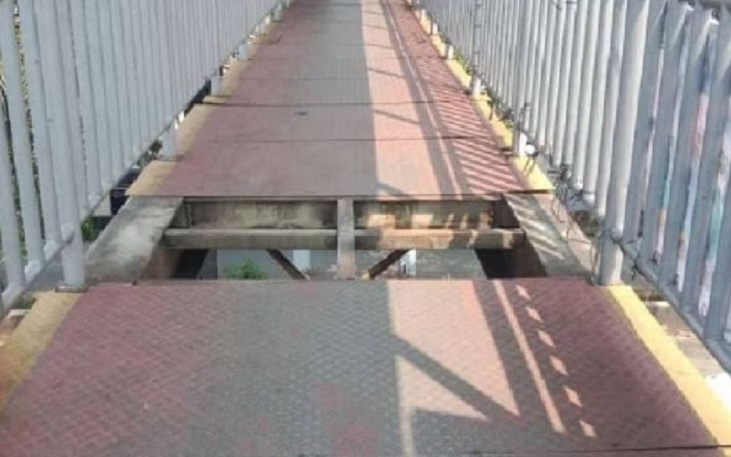 Pemkot Jakbar Bakal Pasang CCTV di JPO Daan Mogot Buntut Maraknya Pencurian Pelat Besi