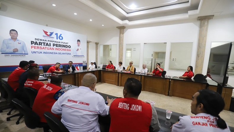 Partai Perindo Terima Audiensi Relawan Benteng Jokowi, Bahas Pemenangan Ganjar