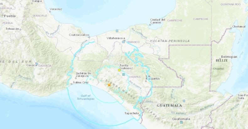 Gempa Magnitudo 5,8 Guncang Meksiko, Titik Pusat di Darat