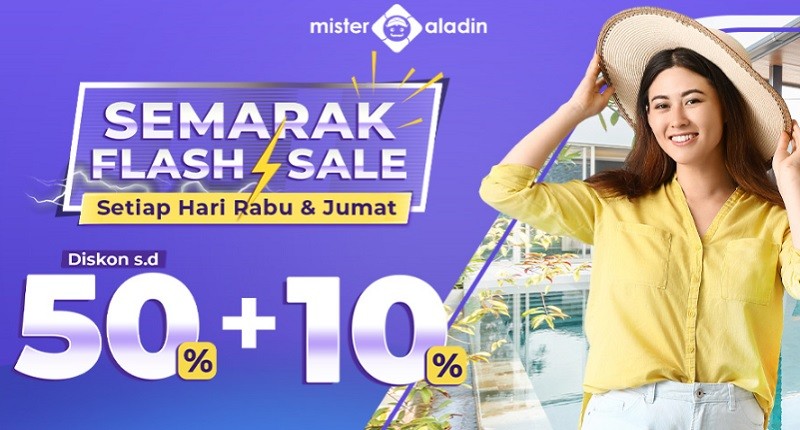 Kejar Diskon Hotel s.d 50% di Mister Aladin, Banyak Promo Tambahan Lainnya!