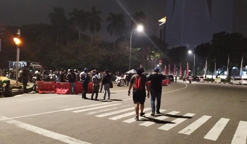 Demo Buruh Berakhir, Ribuan Massa Tinggalkan Kawasan Patung Kuda