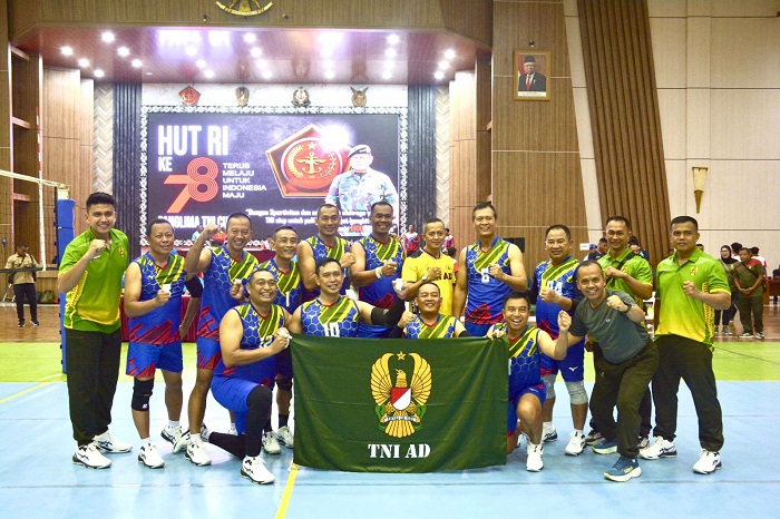 Selamat! Tim Voli Pati TNI AD Juara Piala Panglima TNI 2023 