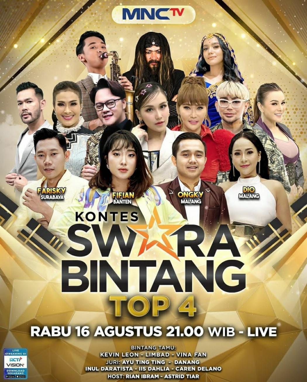 Top 4 Siap Tampil Memukau di Panggung Kontes Swara Bintang 