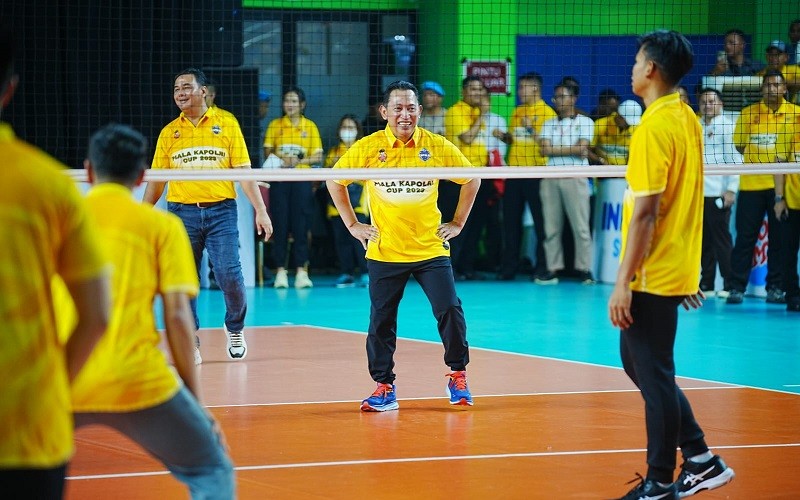 Gelar Kejuaraan Voli, Kapolri Ingin Cari Atlet Baru dan Beri Hiburan