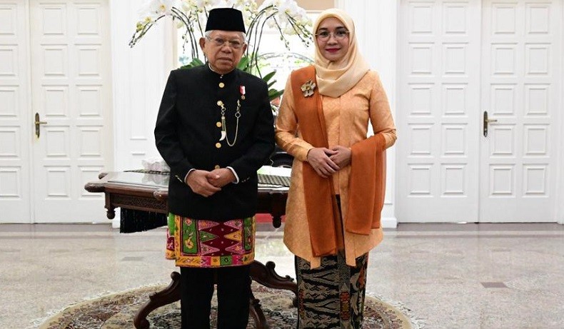 Wapres Maruf Amin Pakai Baju Adat Demang Khas Betawi di Sidang Tahunan MPR 2023