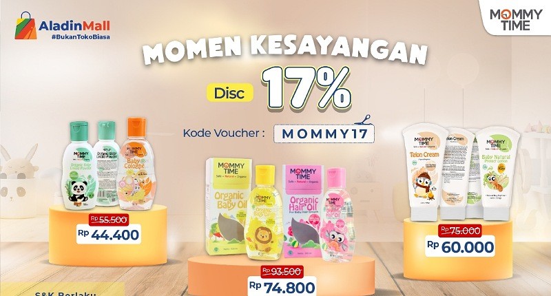 AladinMall Hadirkan Promo Mommy Time Merdeka Sale, Dapatkan Potongan 17 Persen hingga Rp17 Ribu