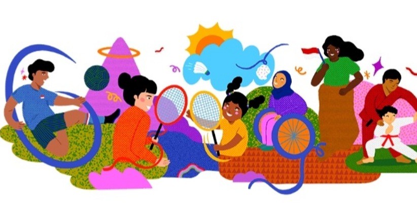 Google Doodle Rayakan Hari Kemerdekaan Indonesia, Ilustrasi Dibantu Seniman Tamu 